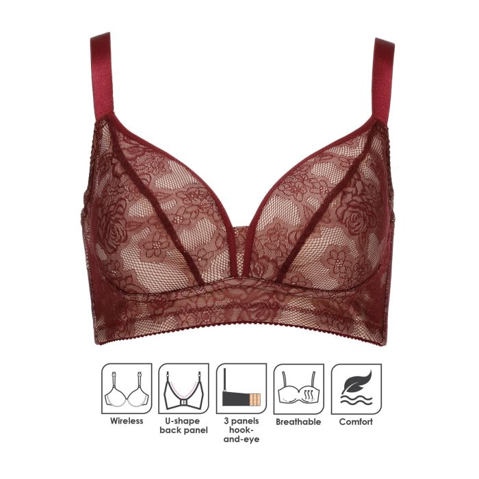 Julie Wireless Bra Brn Xixili Lingerie Global