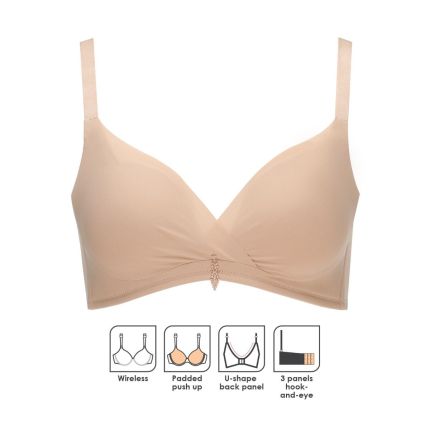 Comfy T-Shirt Wired Lingerie Breathable Anti Sagging Bra 01-0041 - No.1  Eco-Friendly Bra In Malaysia