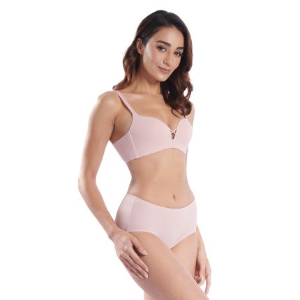 JESSIE CRISS CROSSED SEAMLESS PADDED WIRELESS BRA