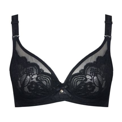 alexa entice semi sheer lace cup bra