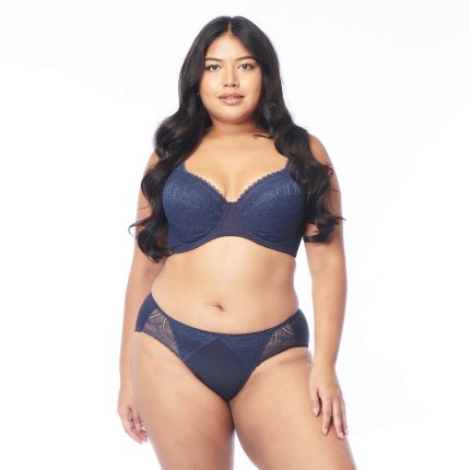 RIVERA HIGH PANELED FULL CUP BRA