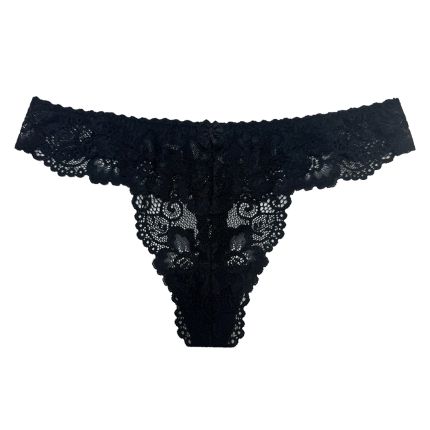 floral full lace thong