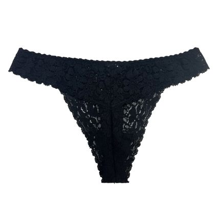 floral full lace thong