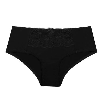 rufina boyleg panty - basic black and deep nude