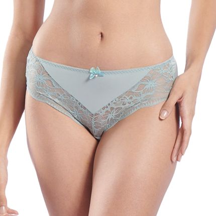 valerie flattering drop-V floral lace boyleg panty