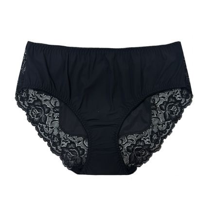 brooke floral lace paneled boyshort panty