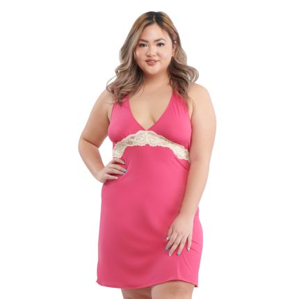 CARIN COMFY SLEEVELESS PLUS SIZED SLIP DRESS